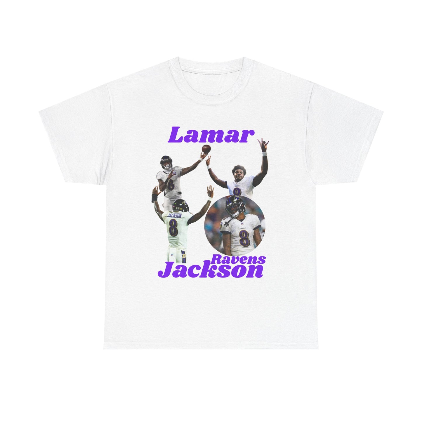 Lamar Jackson Ravens Cotton Tee - Unisex Football Fan Shirt