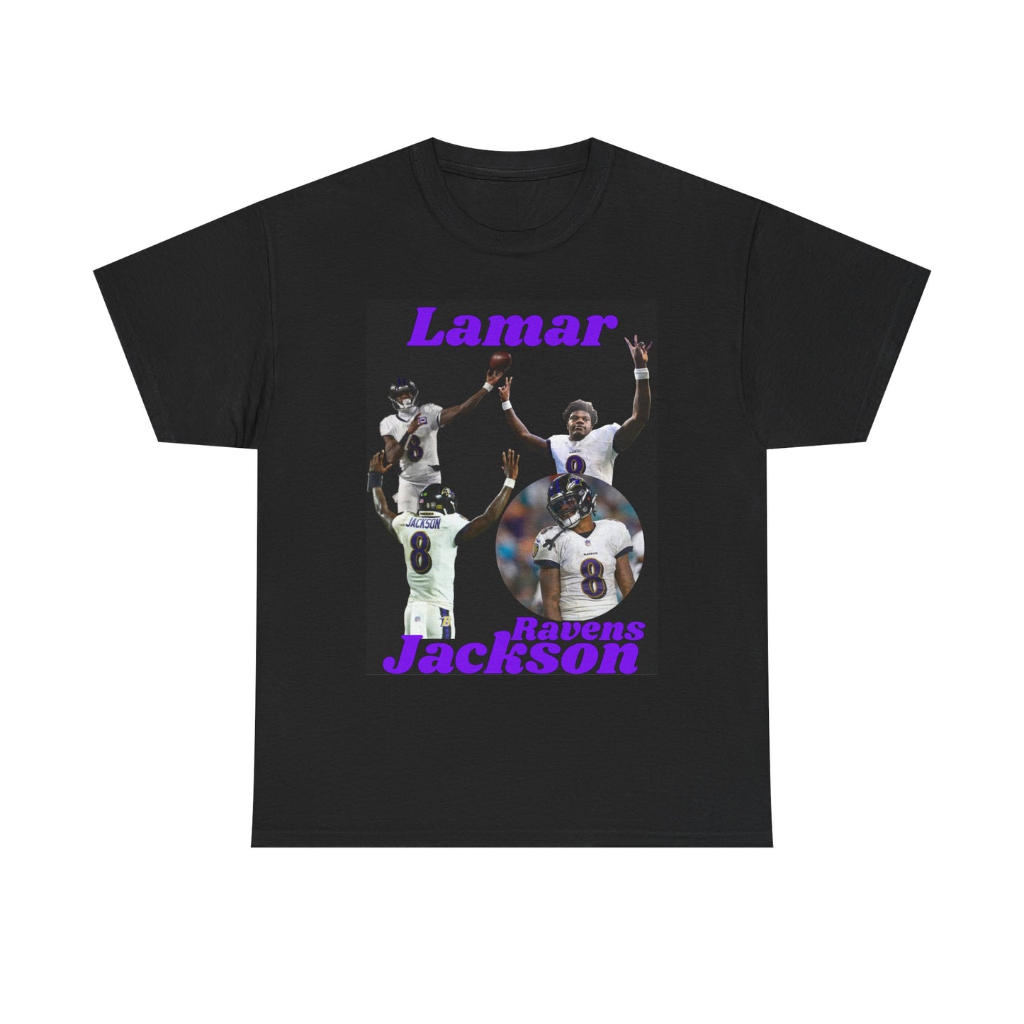 Lamar Jackson Ravens Cotton Tee - Unisex Football Fan Shirt