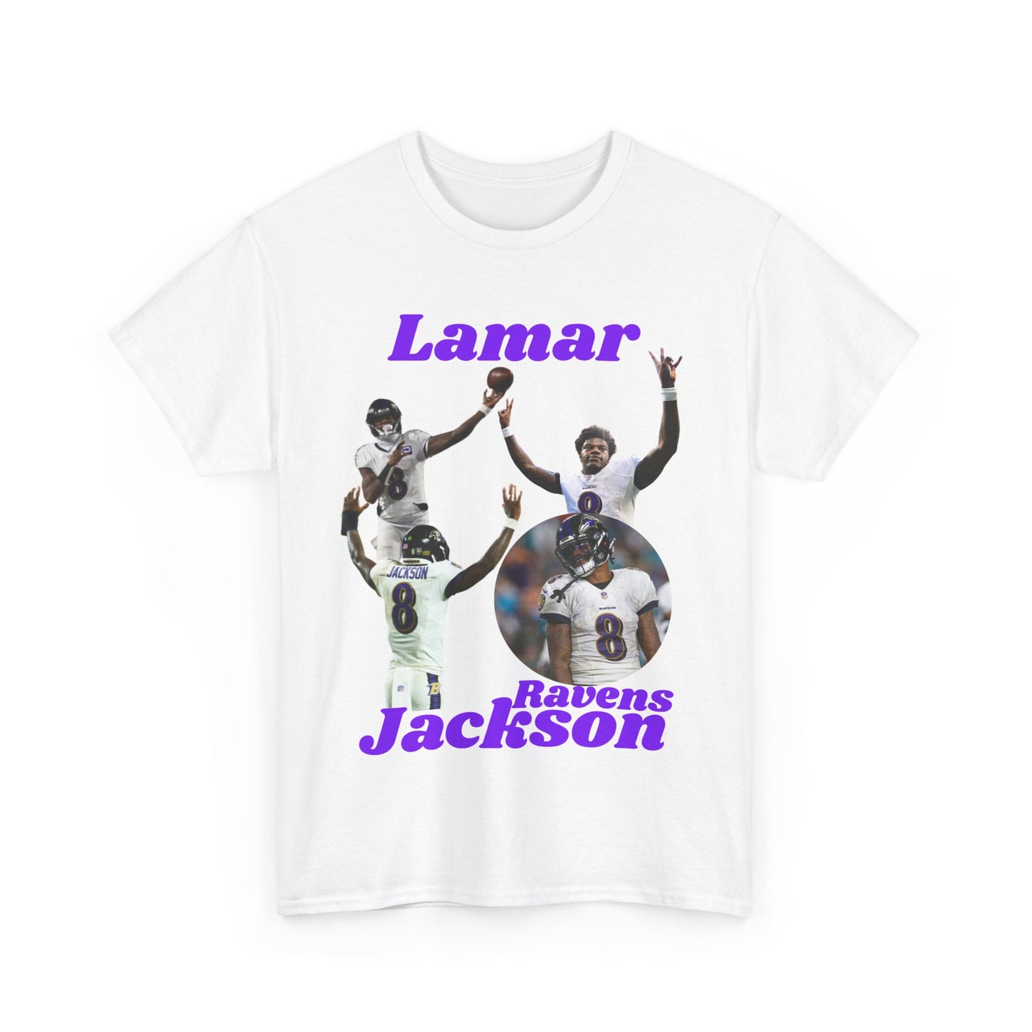 Lamar Jackson Ravens Cotton Tee - Unisex Football Fan Shirt