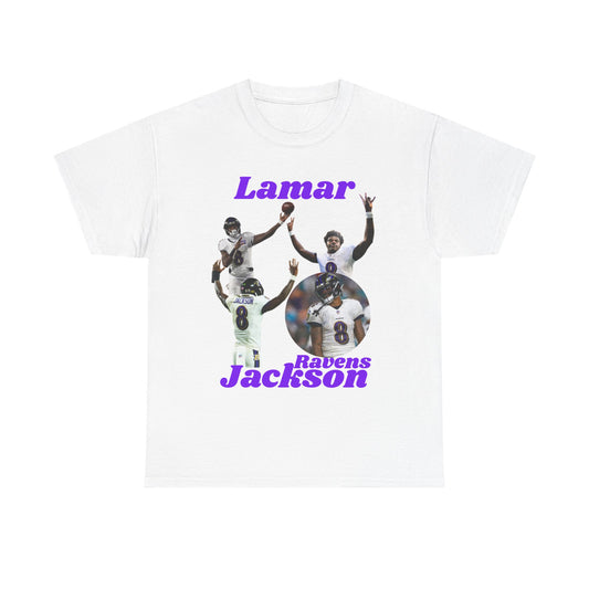 Lamar Jackson Ravens Cotton Tee - Unisex Football Fan Shirt