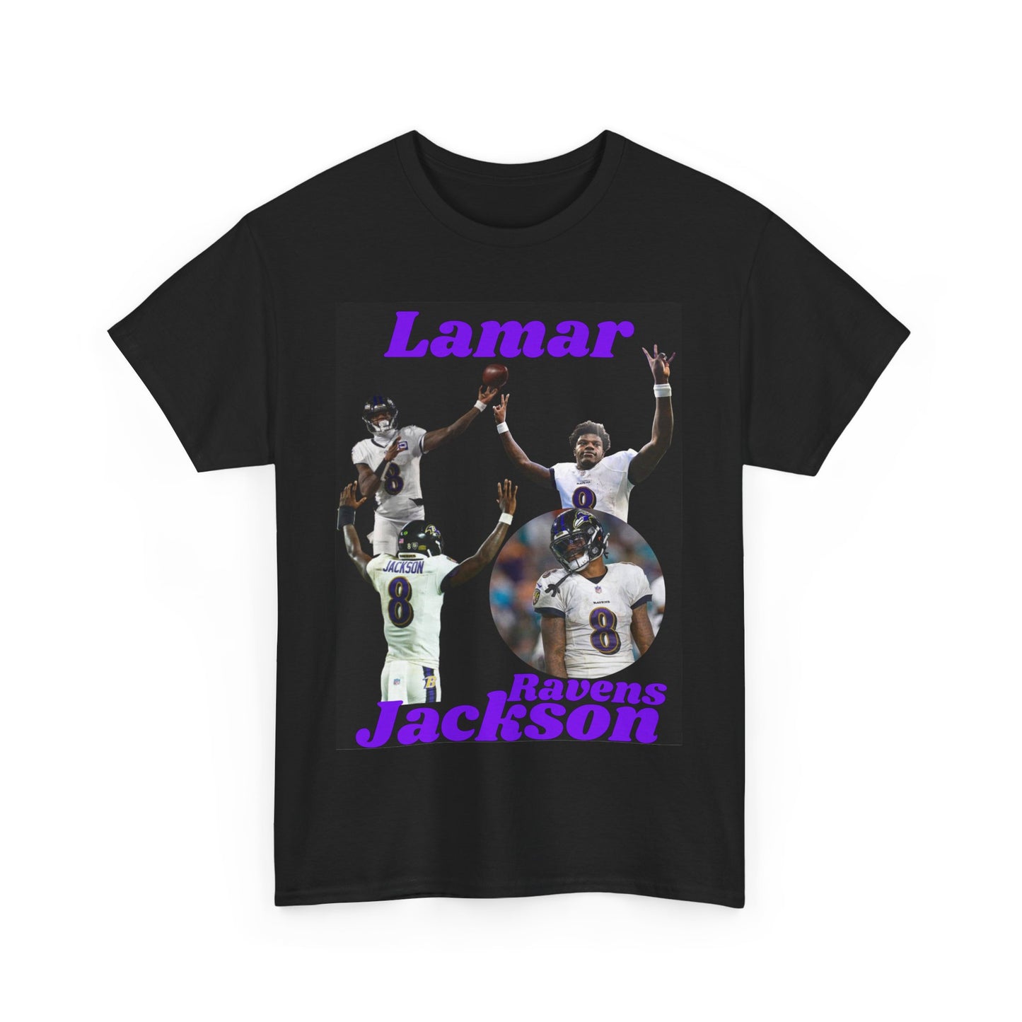 Lamar Jackson Ravens Cotton Tee - Unisex Football Fan Shirt